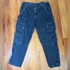 Zara Dark Gray Cargo Pants for Men